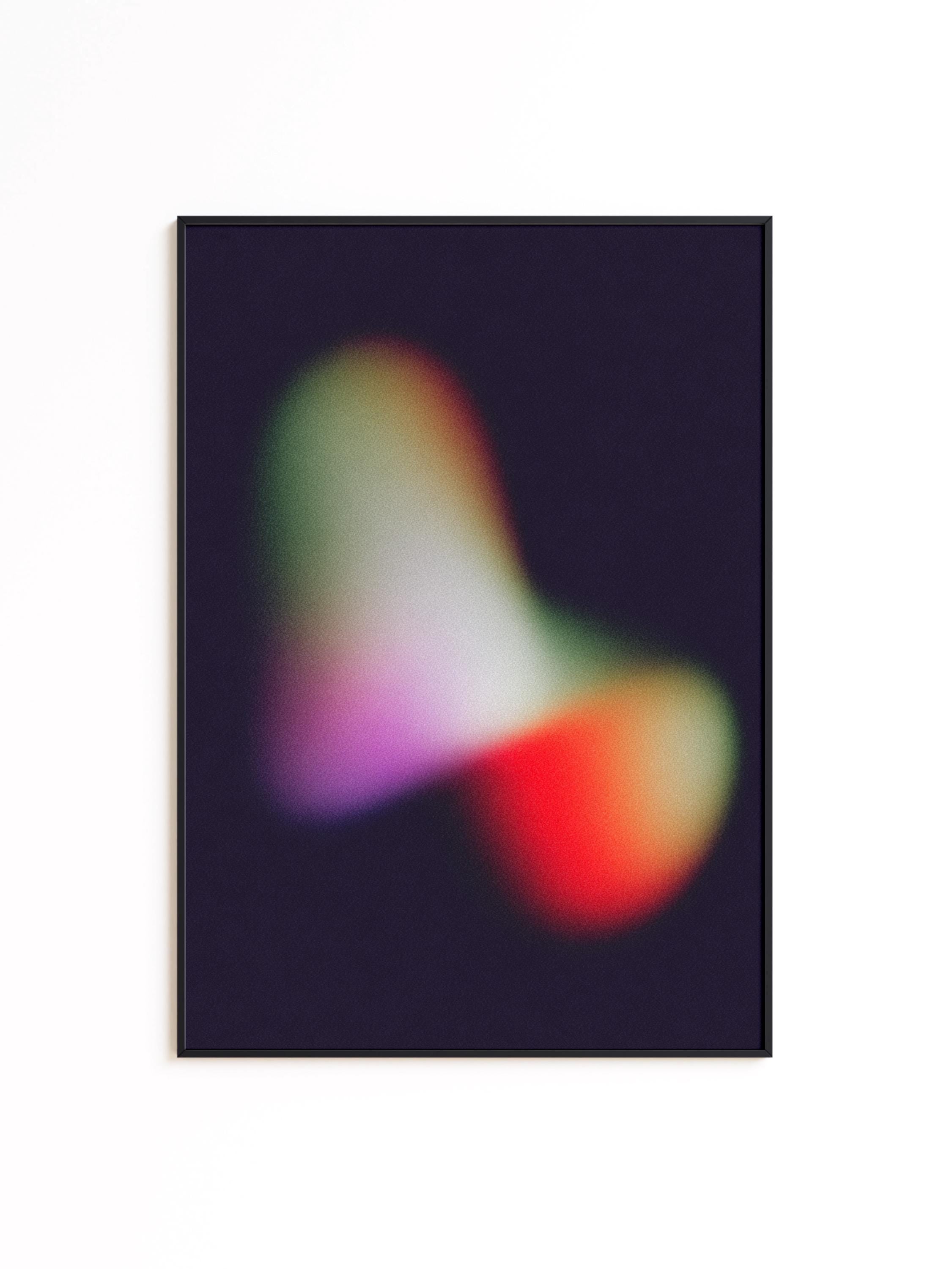 Luminous Organic Abstract Art Print for Modern Wall Decor