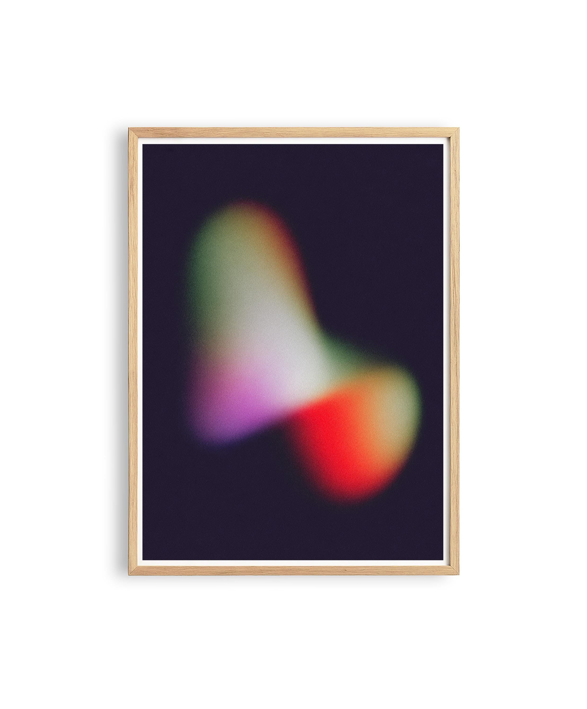 Luminous Organic Abstract Art Print for Modern Wall Decor