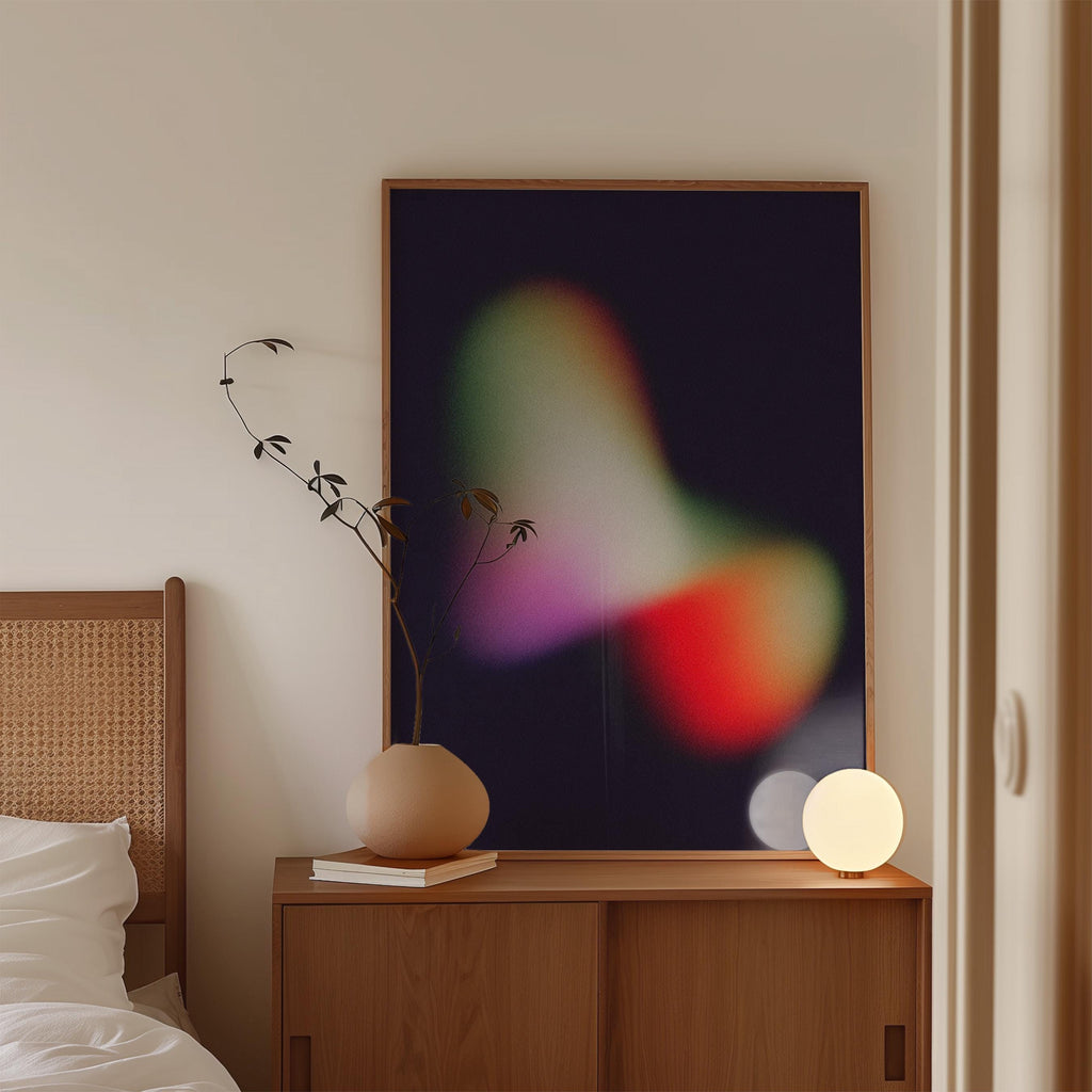Luminous Organic Abstract Art Print for Modern Wall Decor