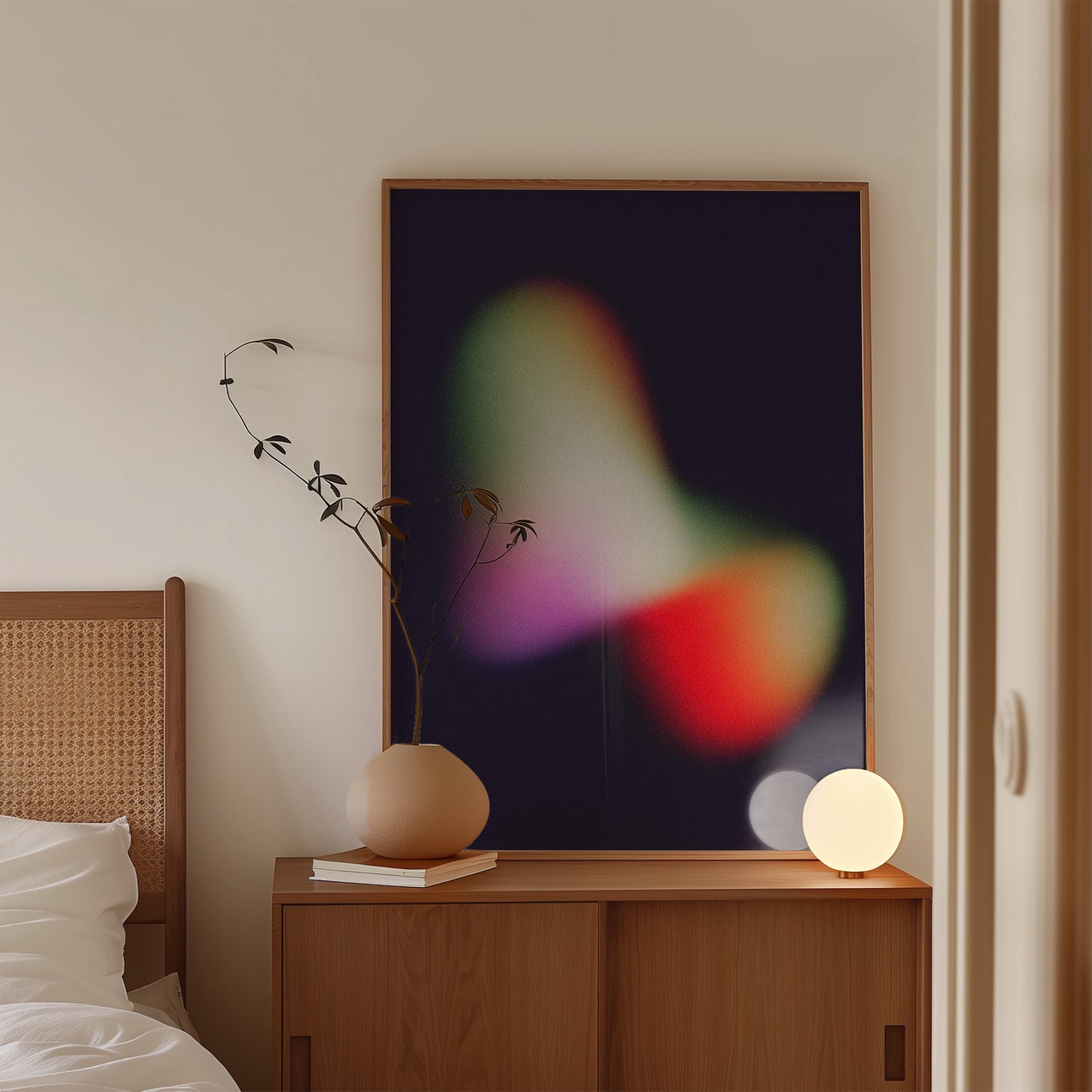 Luminous Organic Abstract Art Print for Modern Wall Decor