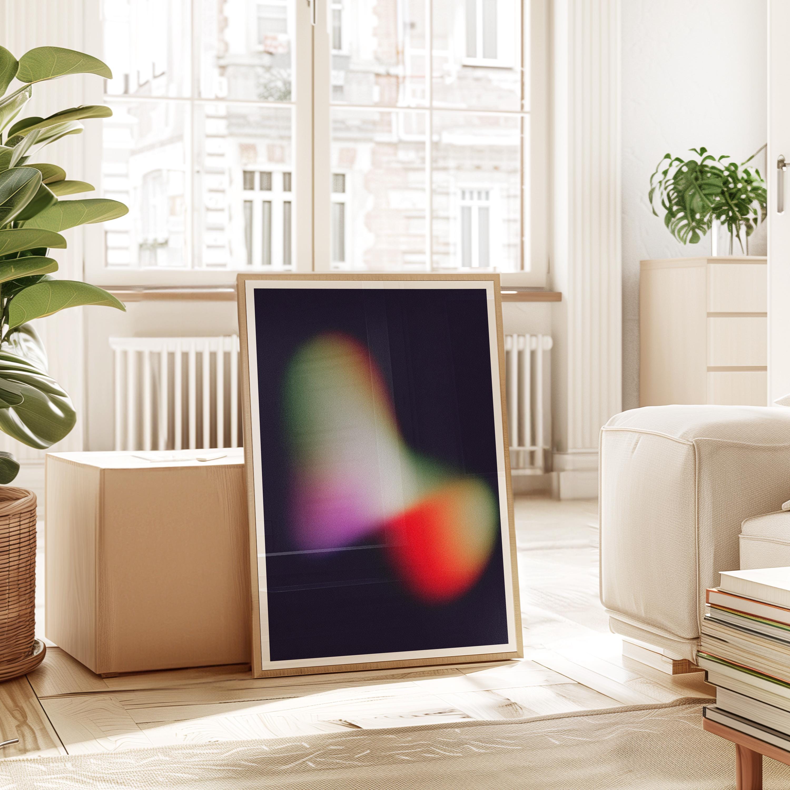 Luminous Organic Abstract Art Print for Modern Wall Decor