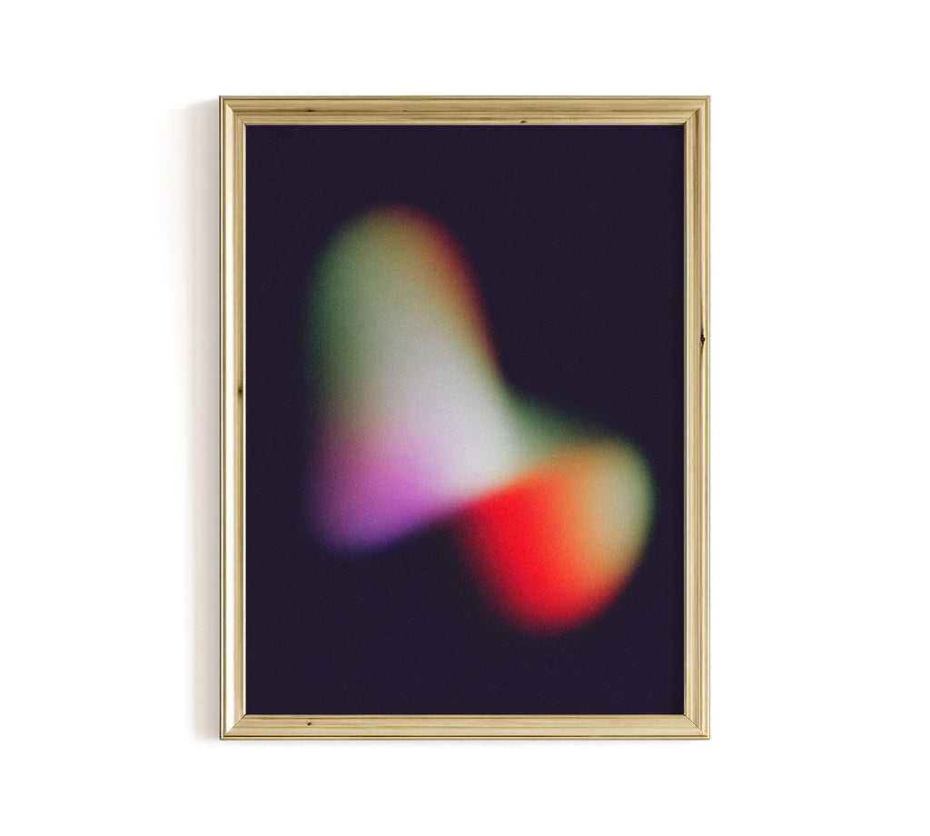 Luminous Organic Abstract Art Print for Modern Wall Decor