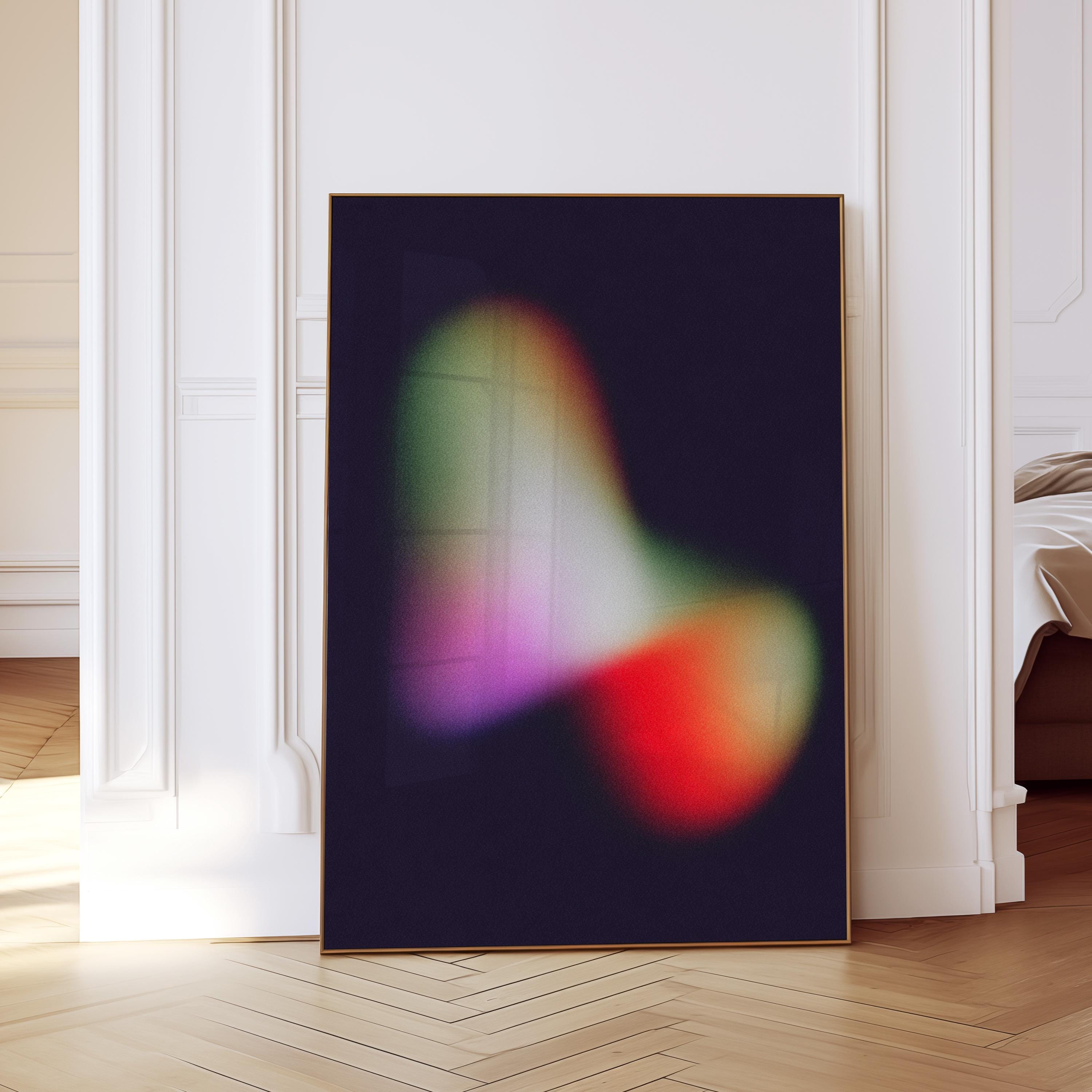 Luminous Organic Abstract Art Print for Modern Wall Decor