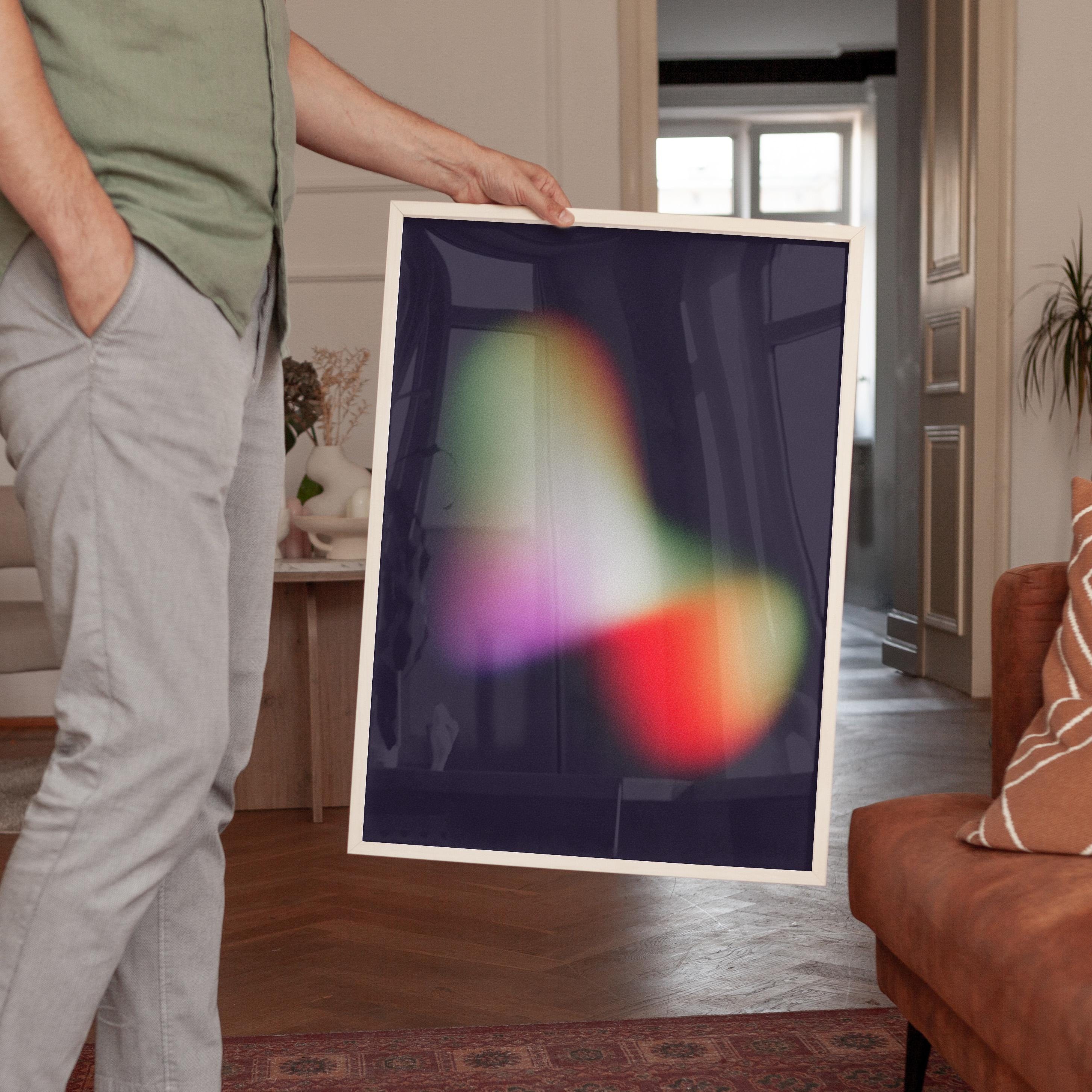 Luminous Organic Abstract Art Print for Modern Wall Decor