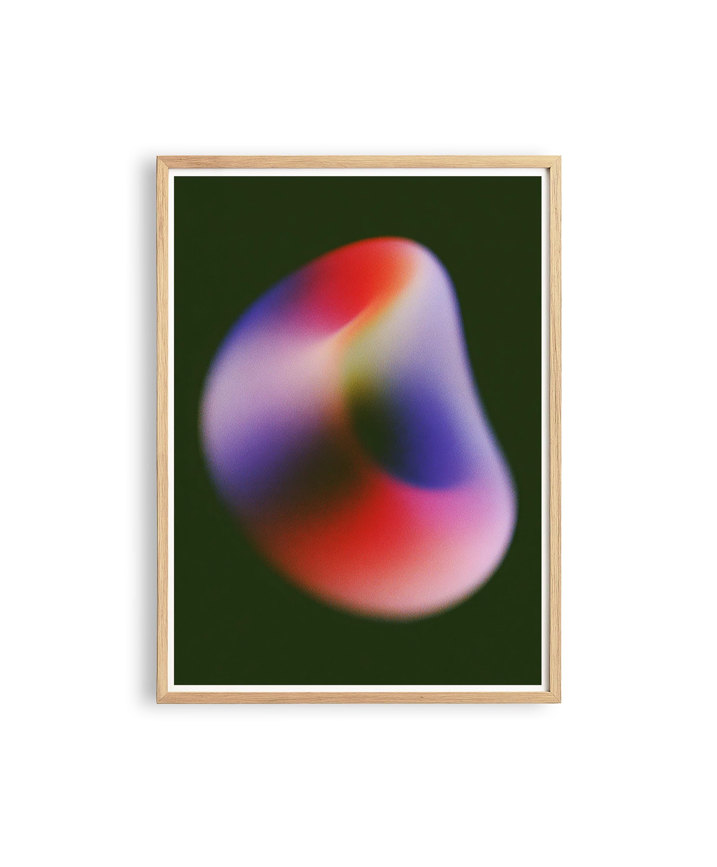 Emerald Aura Abstract Art Print for Modern Wall Decor