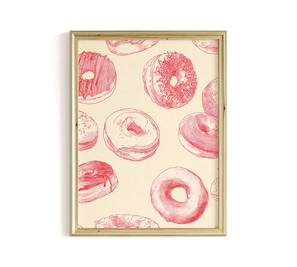 Bakery Wall Art Print for Colorful Kitchen Decor