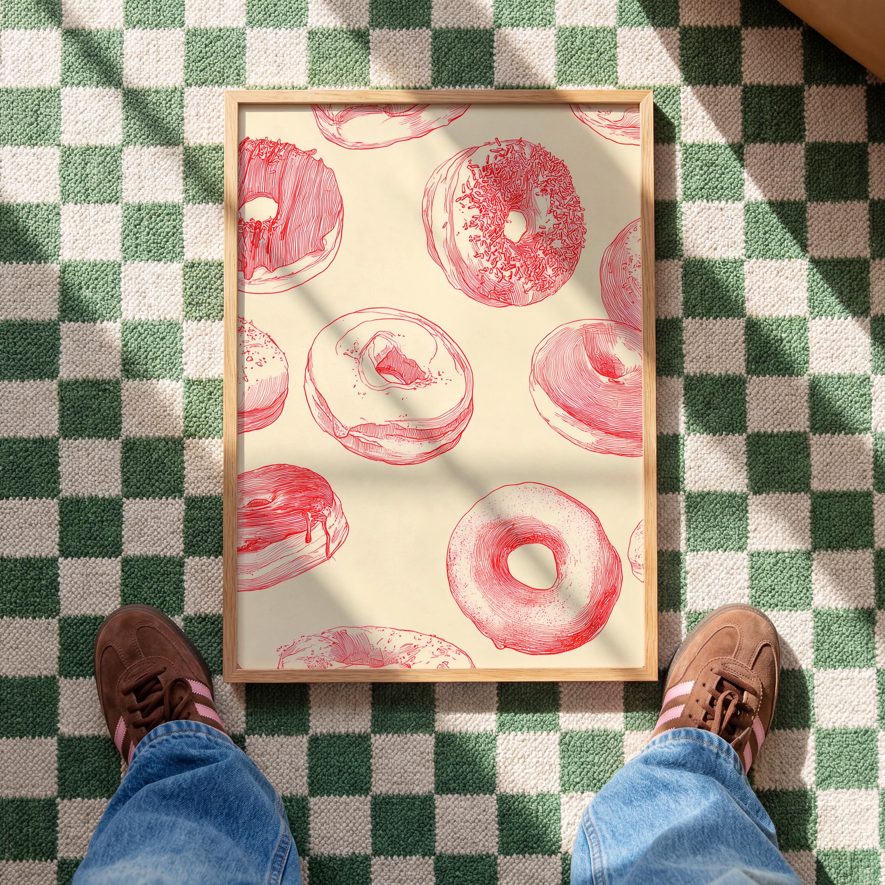 Bakery Wall Art Print for Colorful Kitchen Decor