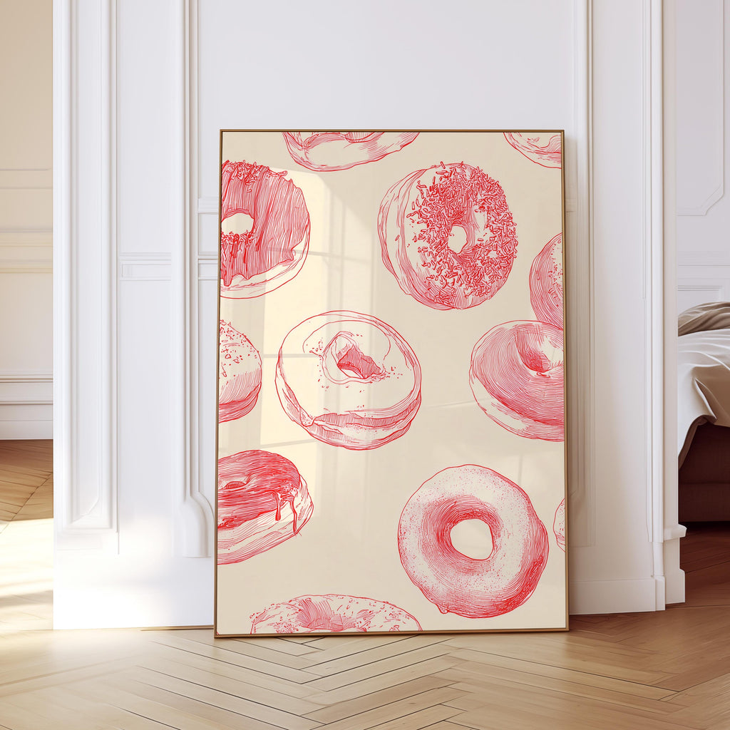 Bakery Wall Art Print for Colorful Kitchen Decor