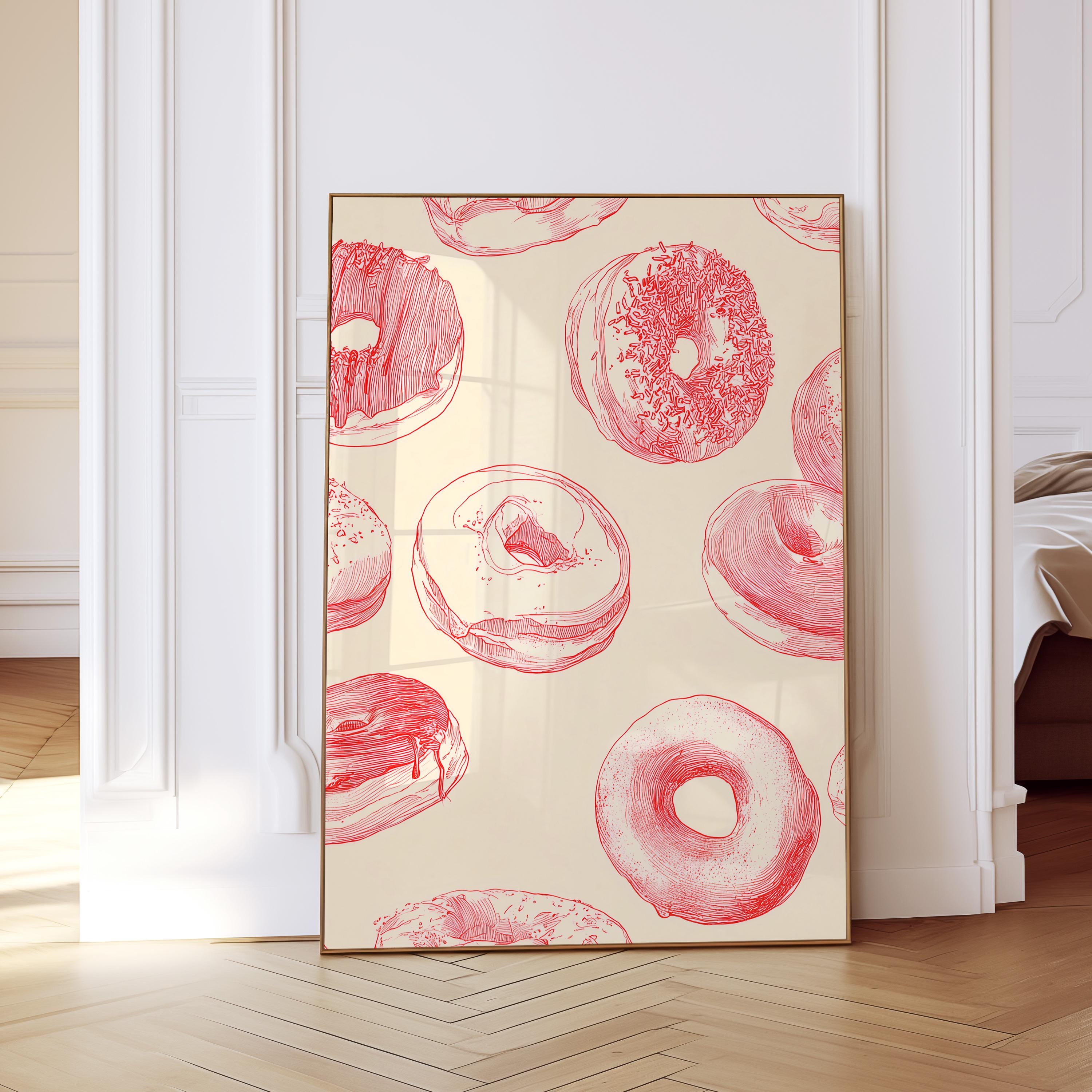 Bakery Wall Art Print for Colorful Kitchen Decor