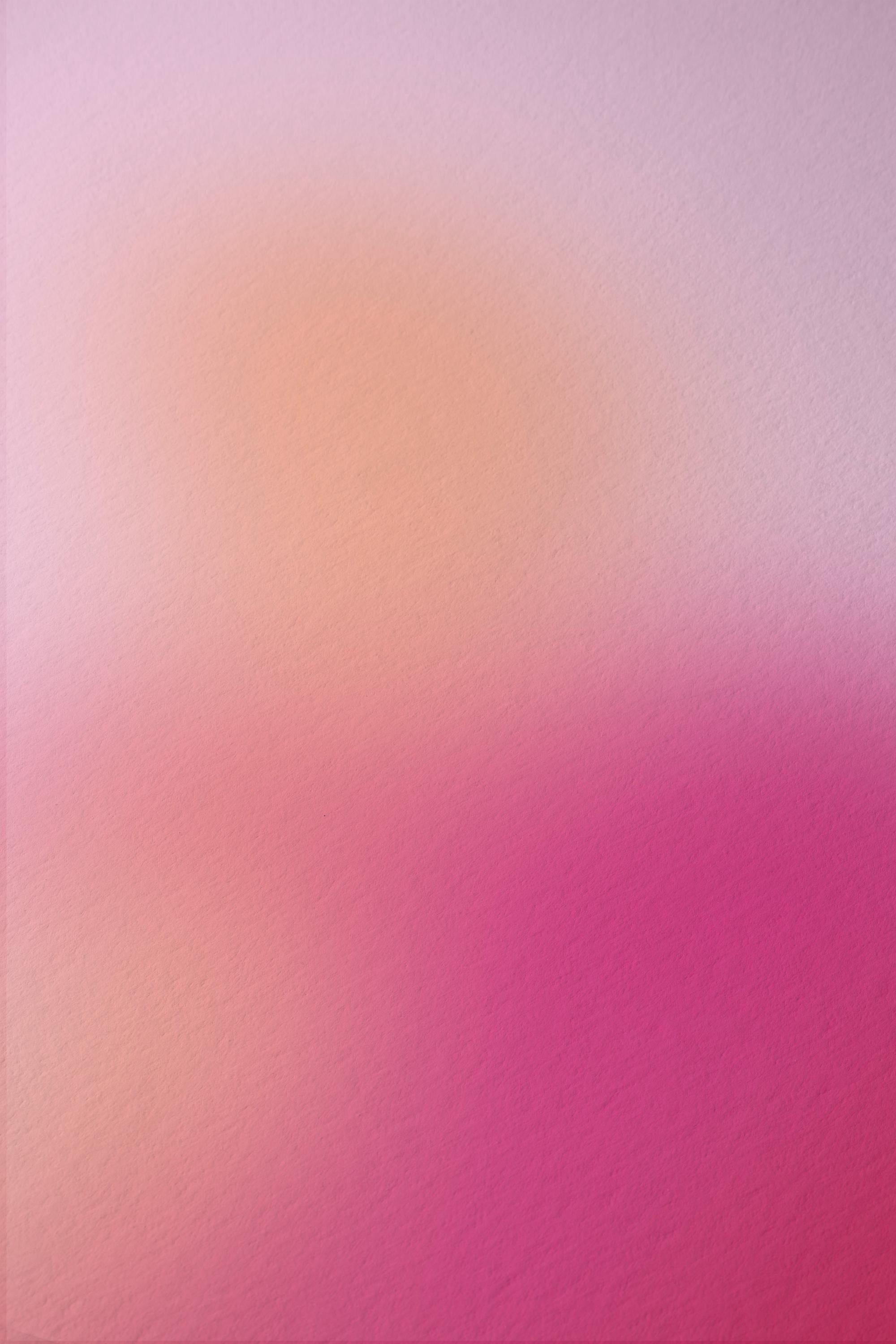 Pink Aura Gradient Print, Abstract Spiritual Wall Art, Soft Pastel Minimal Decor