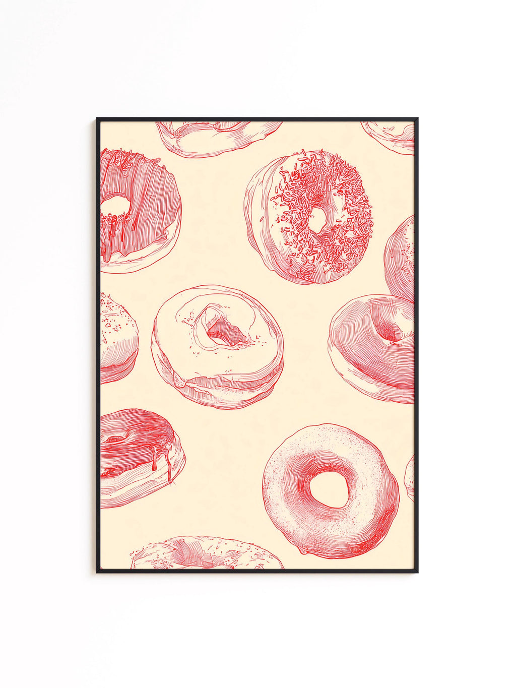Bakery Wall Art Print for Colorful Kitchen Decor