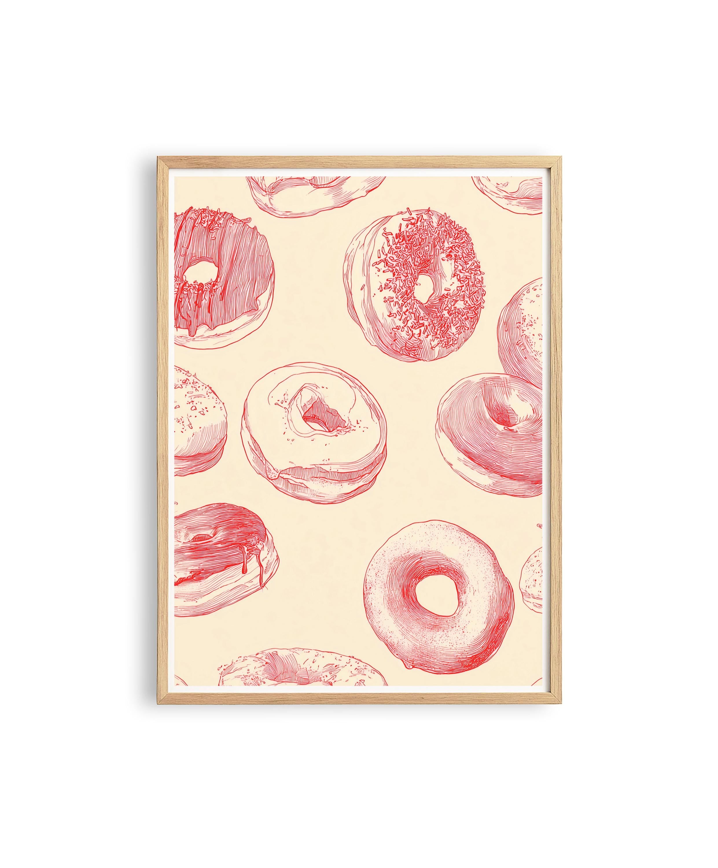 Bakery Wall Art Print for Colorful Kitchen Decor