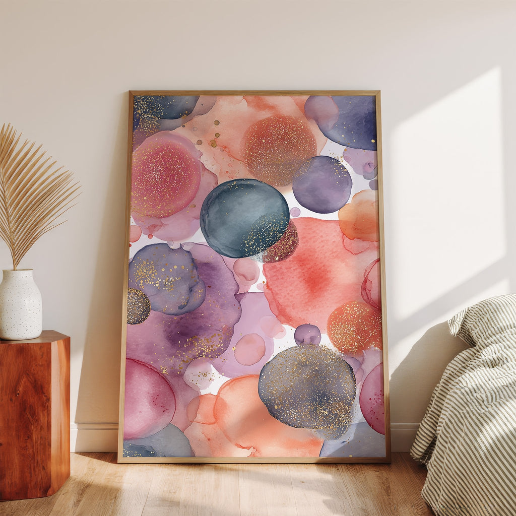 Midnight Bloom Spheres Art canvas wall art – And A Little More