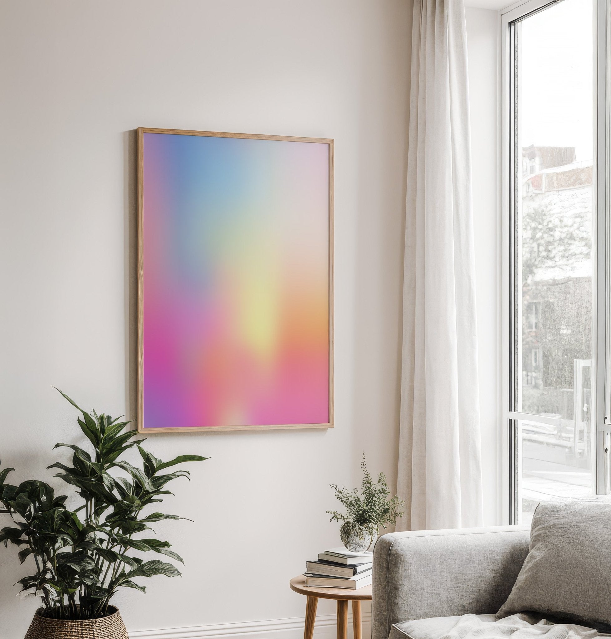 Pastel Aurora - Art Print canvas wall art – And A Little More