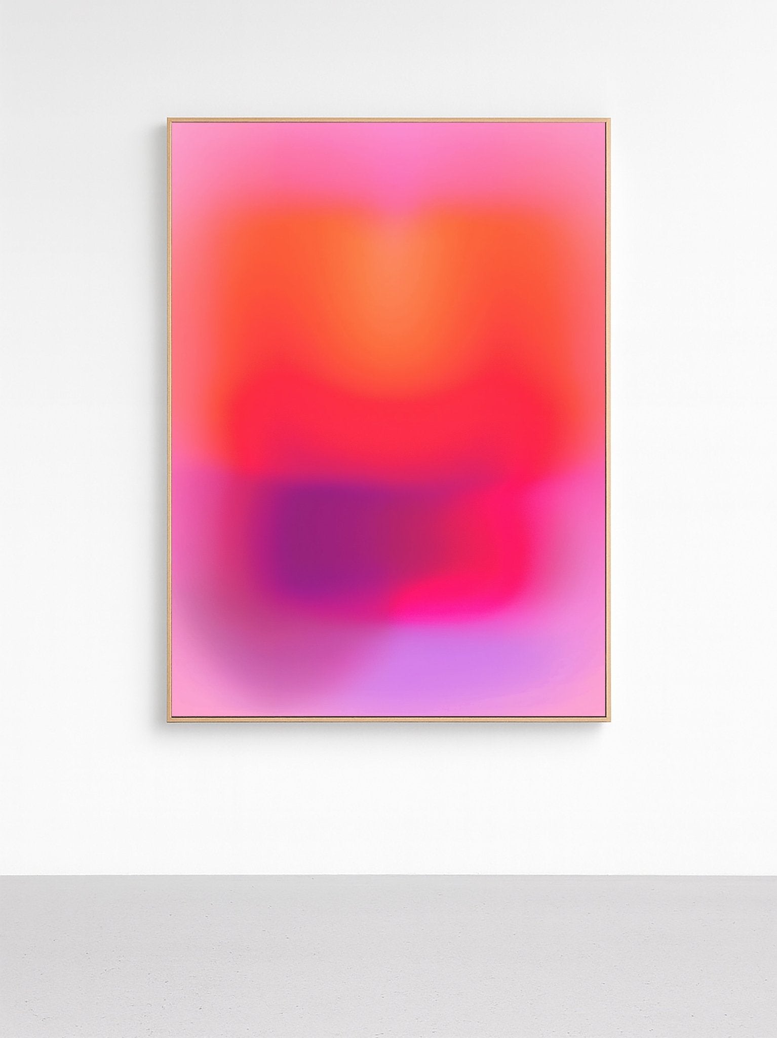 Pink Luminous Fade - Framed Canvas canvas wall art – And A Little More