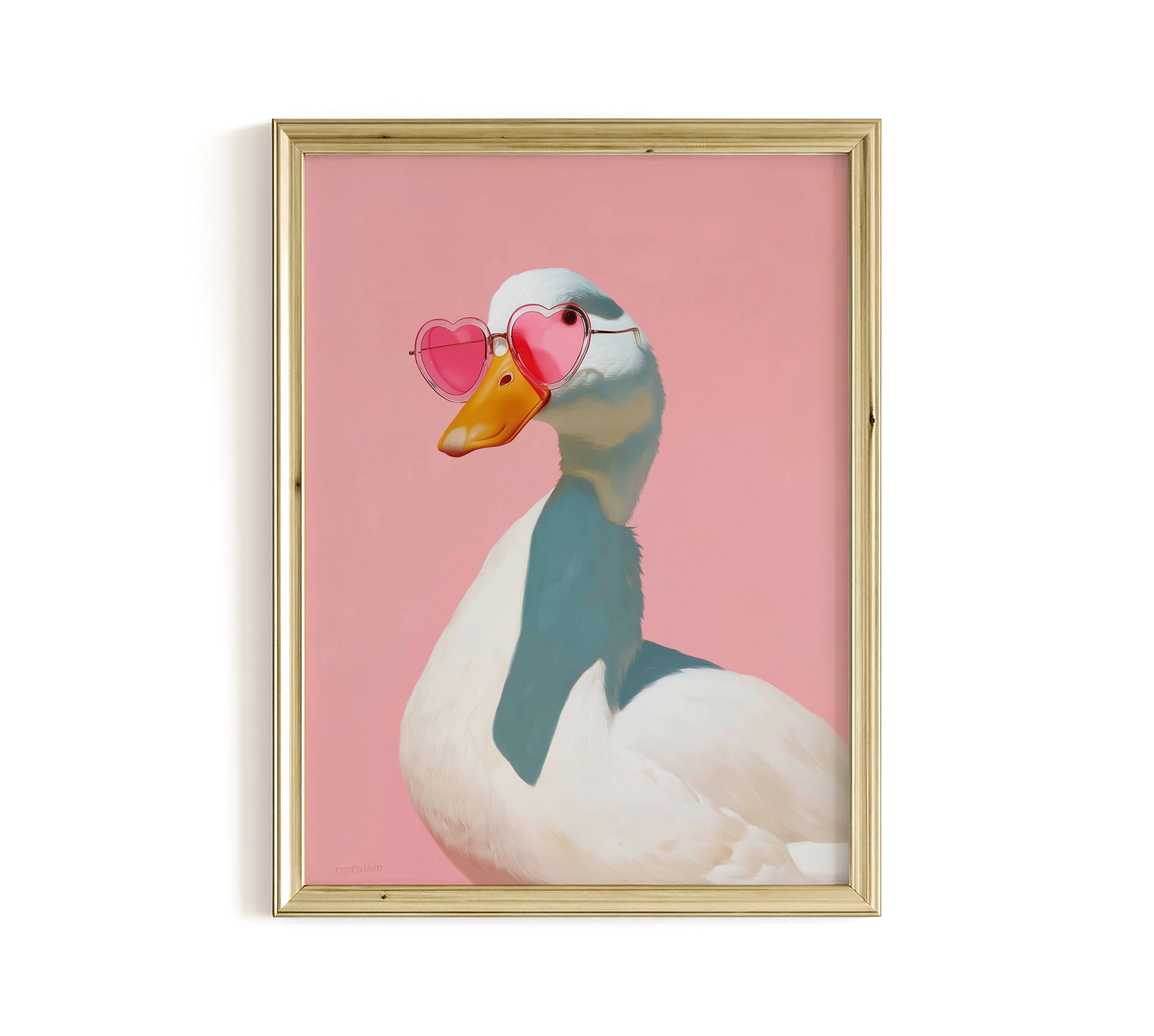 Pink Duck Wall Art