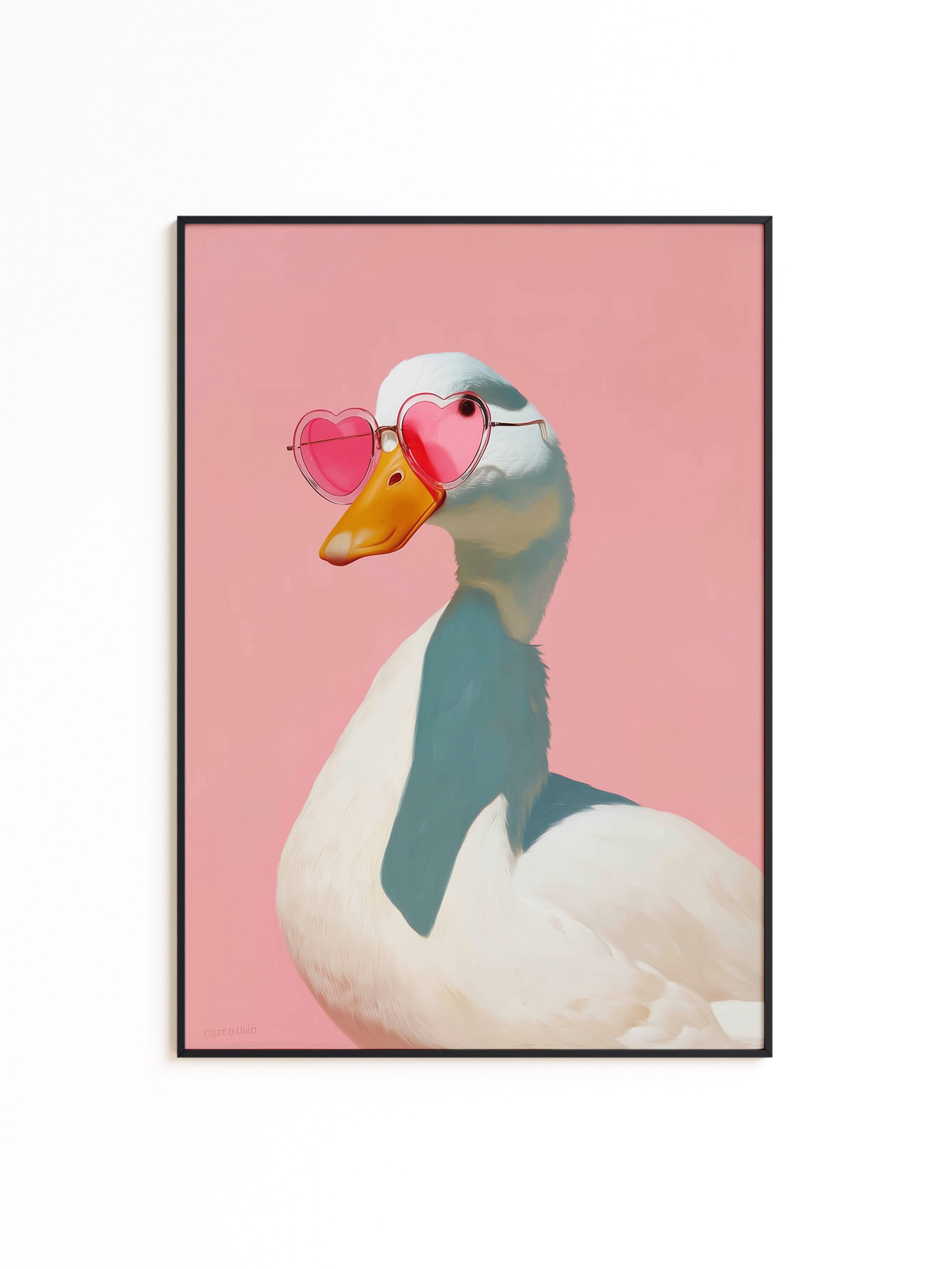 Pink Duck Wall Art