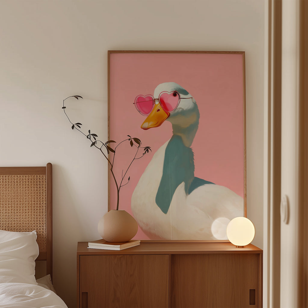 Pink Duck Wall Art