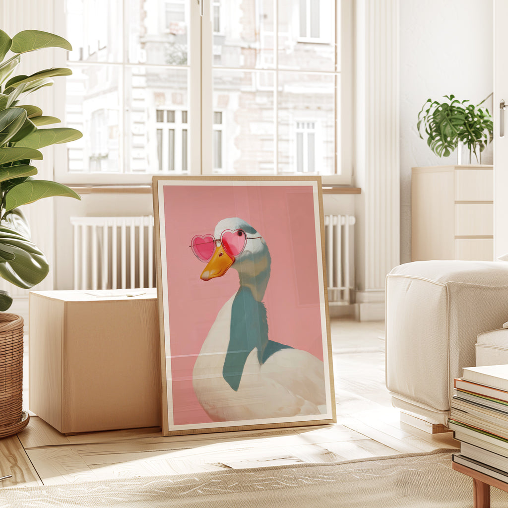 Pink Duck Wall Art
