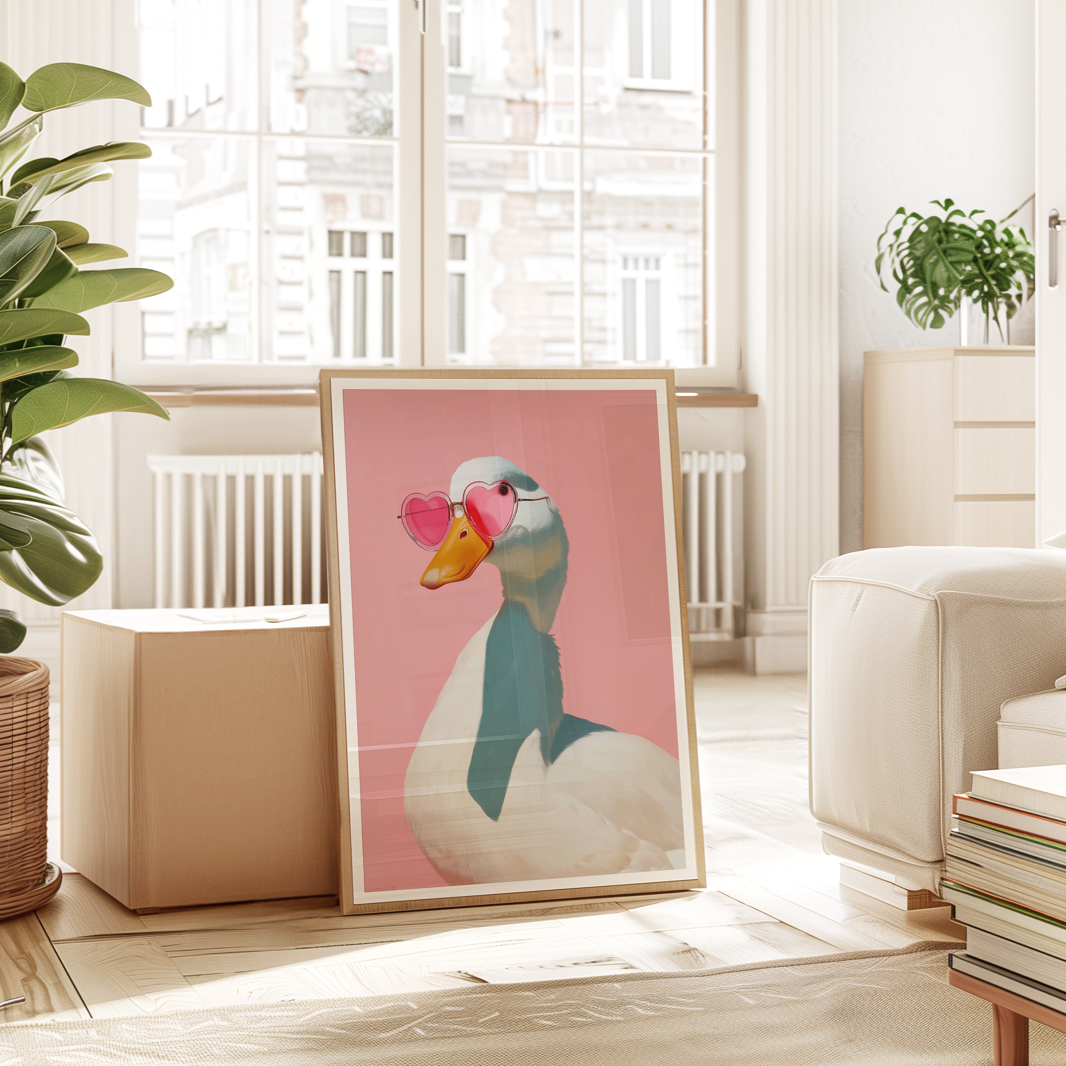 Pink Duck Wall Art
