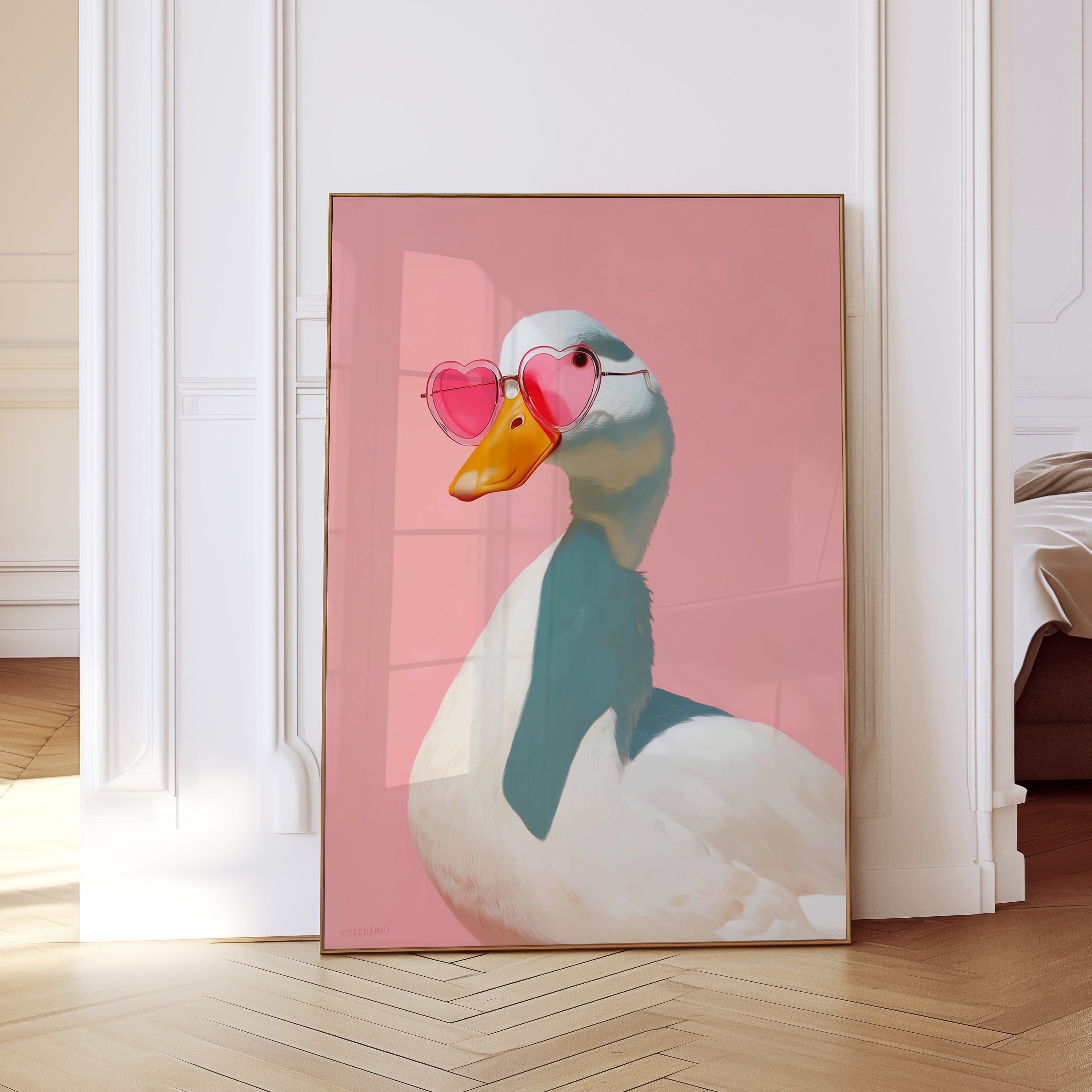 Pink Duck Wall Art