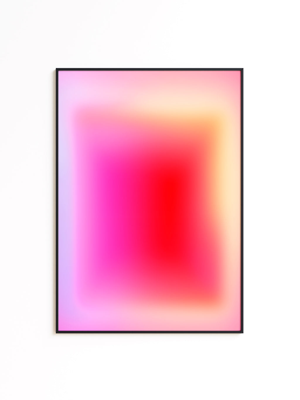 Pink Red Gradient Abstract Wall Art