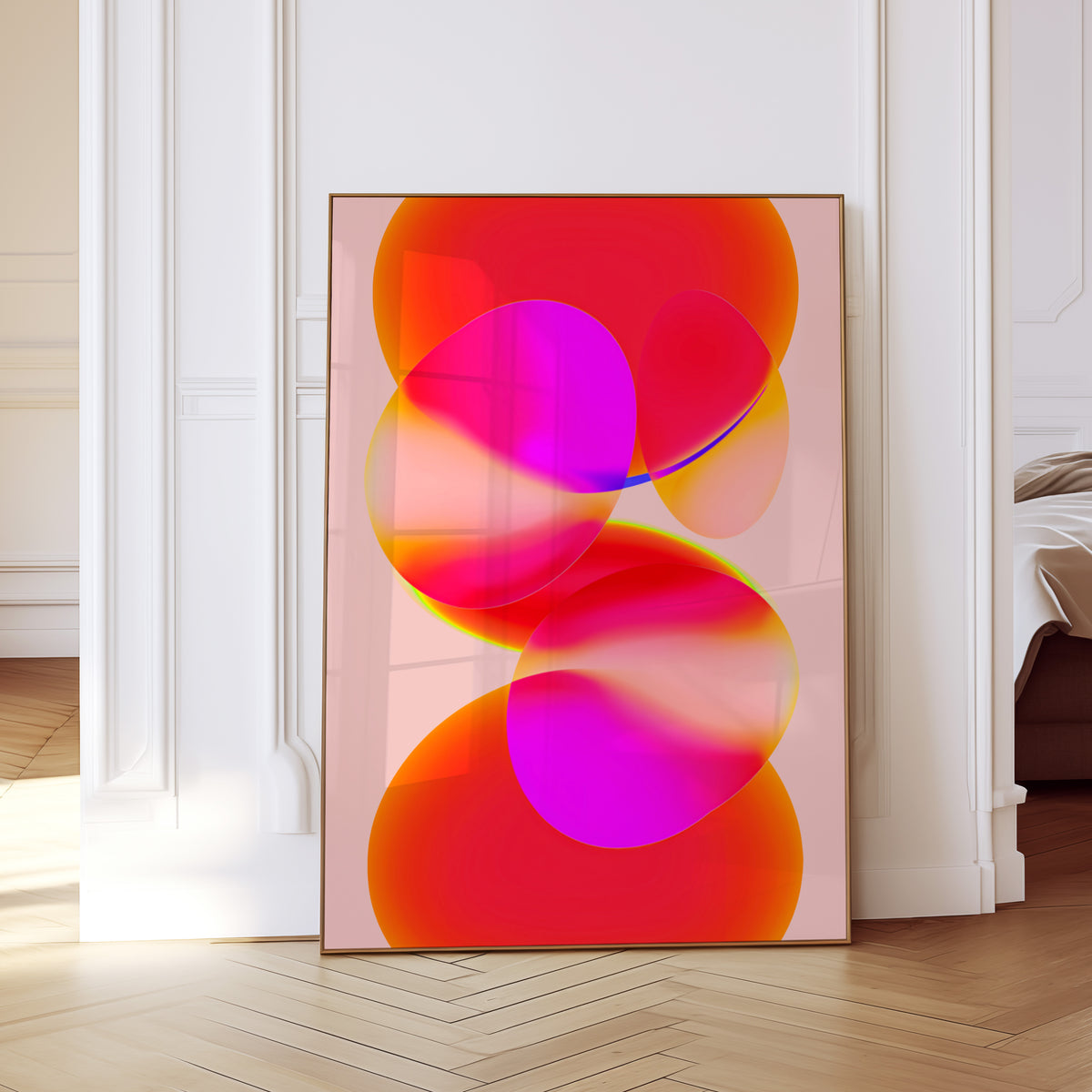 Pink Orange Geometric