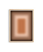 Warm Brown Gradient Abstract Art Print, Neutral Minimalist Poster, Cozy Modern Home Decor