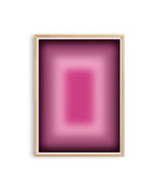 Pink Aura Art Print, Magenta Gradient Poster, Soft Glow Wall Decor