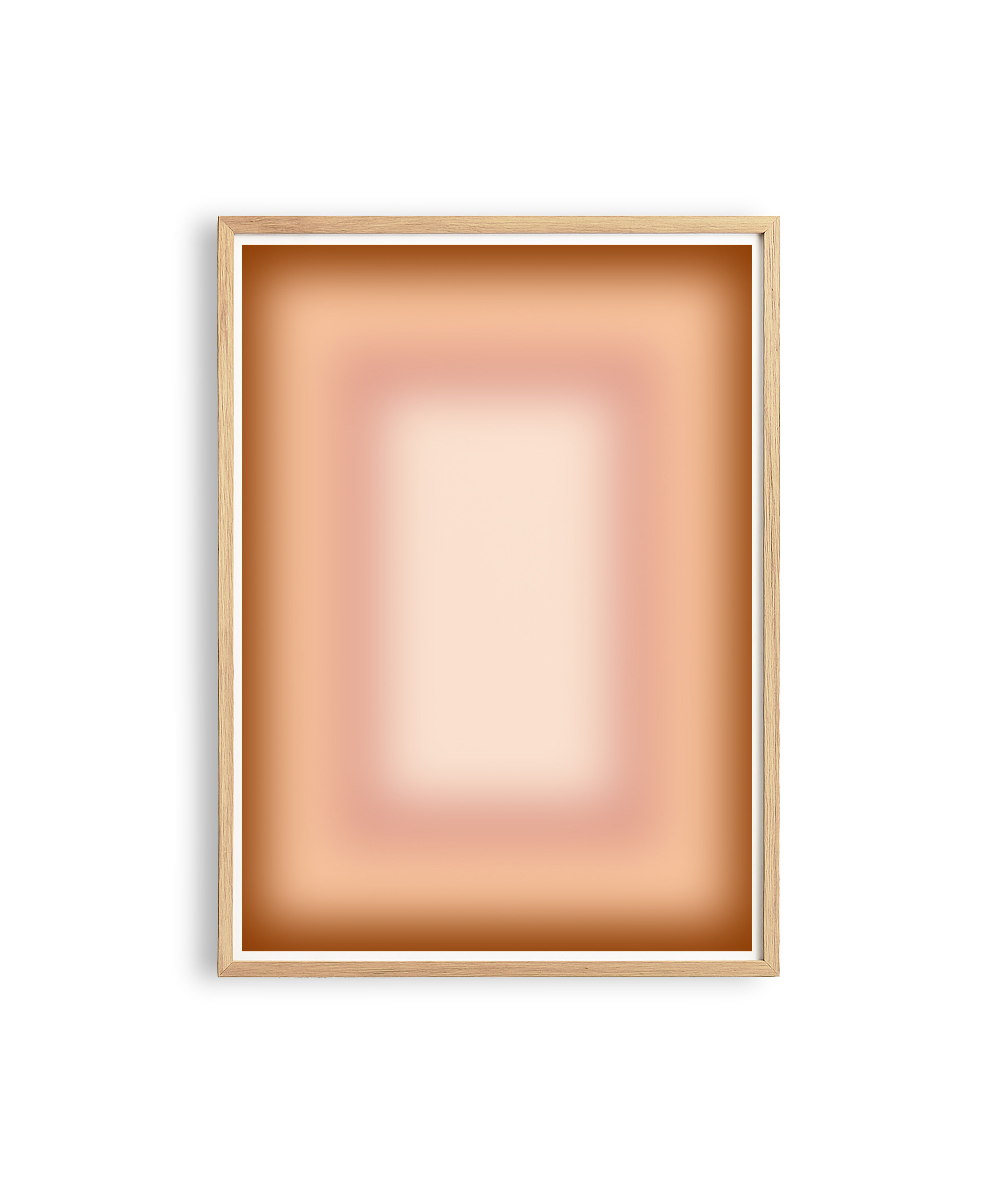 Beige Gradient Abstract Wall Art, Minimalist Ombre Wall Art