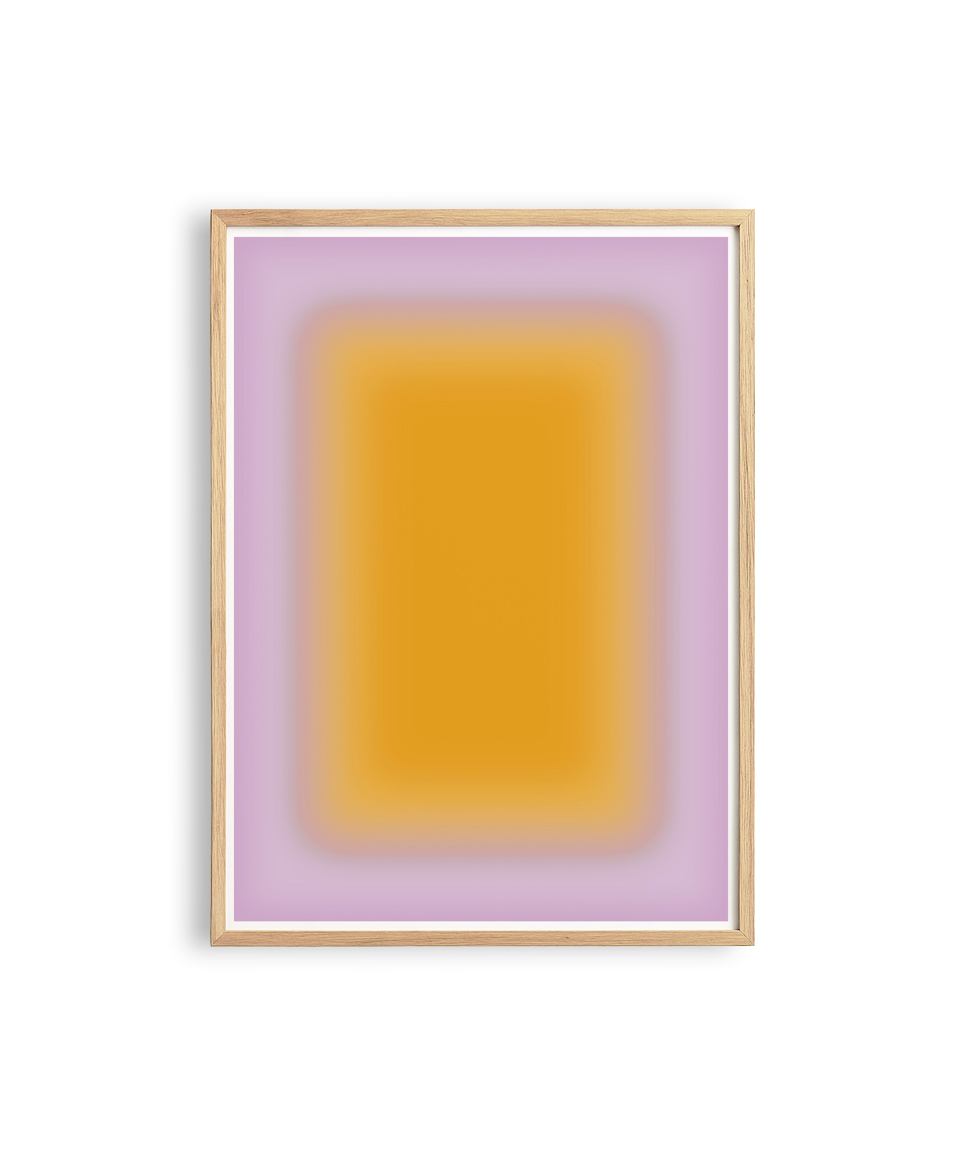 Yellow Gradient Wall Art Print, Minimalist Ombre Poster, Warm Abstract Printable