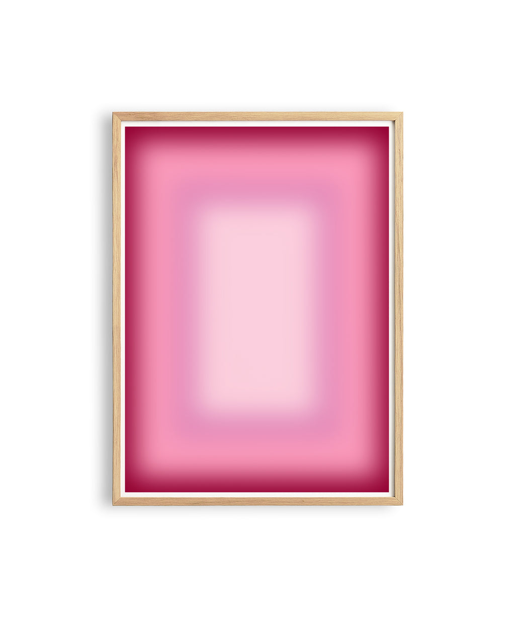 Pink Gradient Abstract Wall Art, Blush Ombre Minimalist Poster