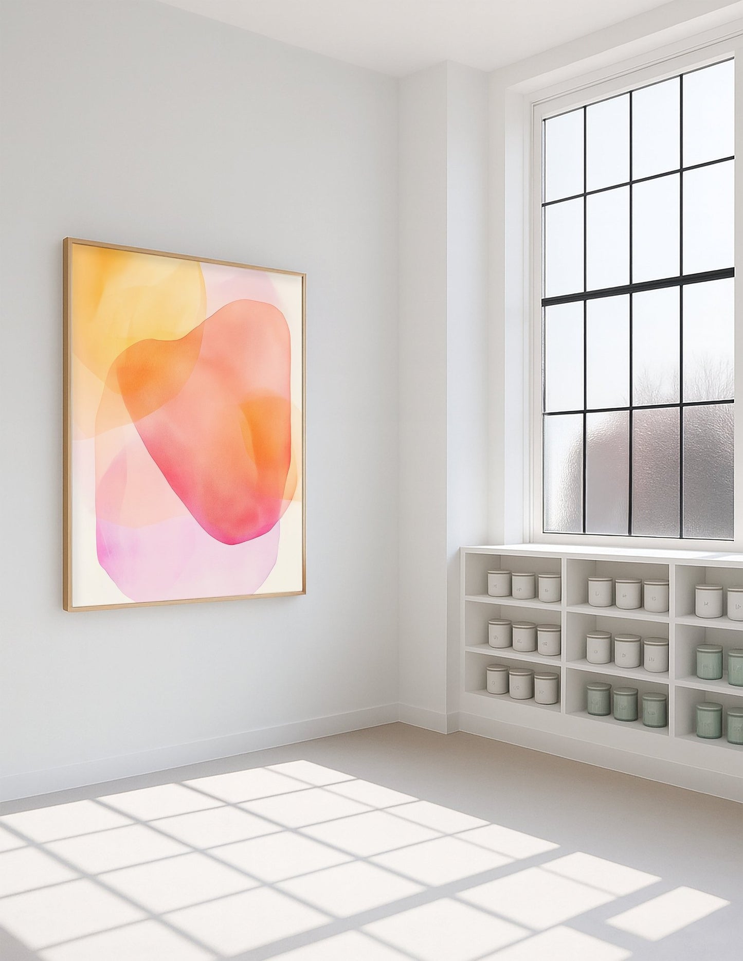 Soft Sunrise Gradient Art canvas wall art – And A Little More