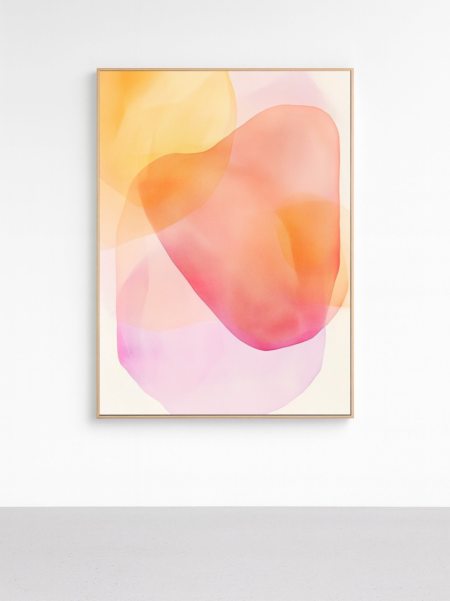 Soft Sunrise Gradient Art canvas wall art – And A Little More