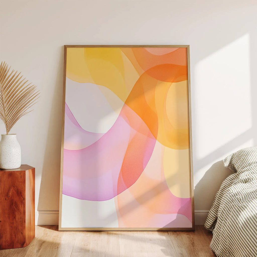 Solora Abstract Flowing Wave Art canvas wall art – And A Little More