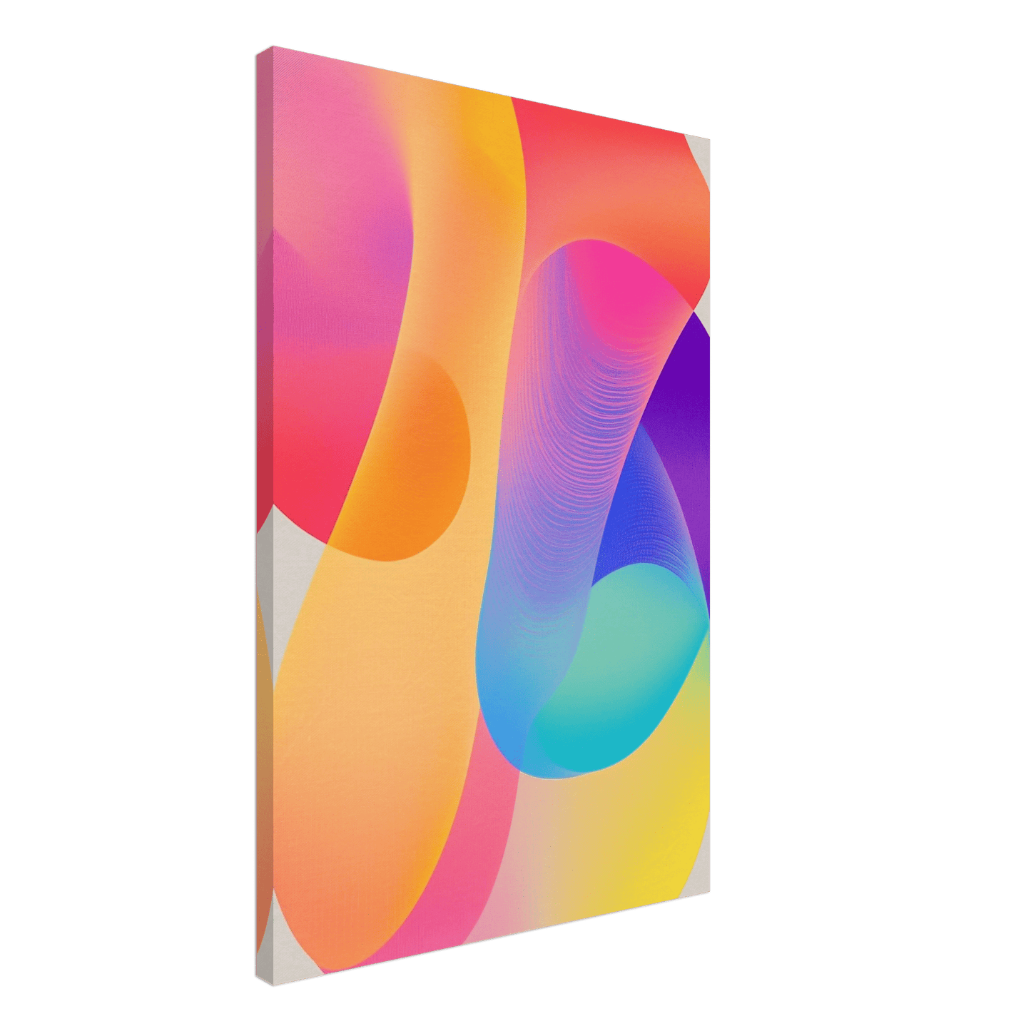 Orange Pink Purple Aqua Abstract Art canvas wall art – And A Little More