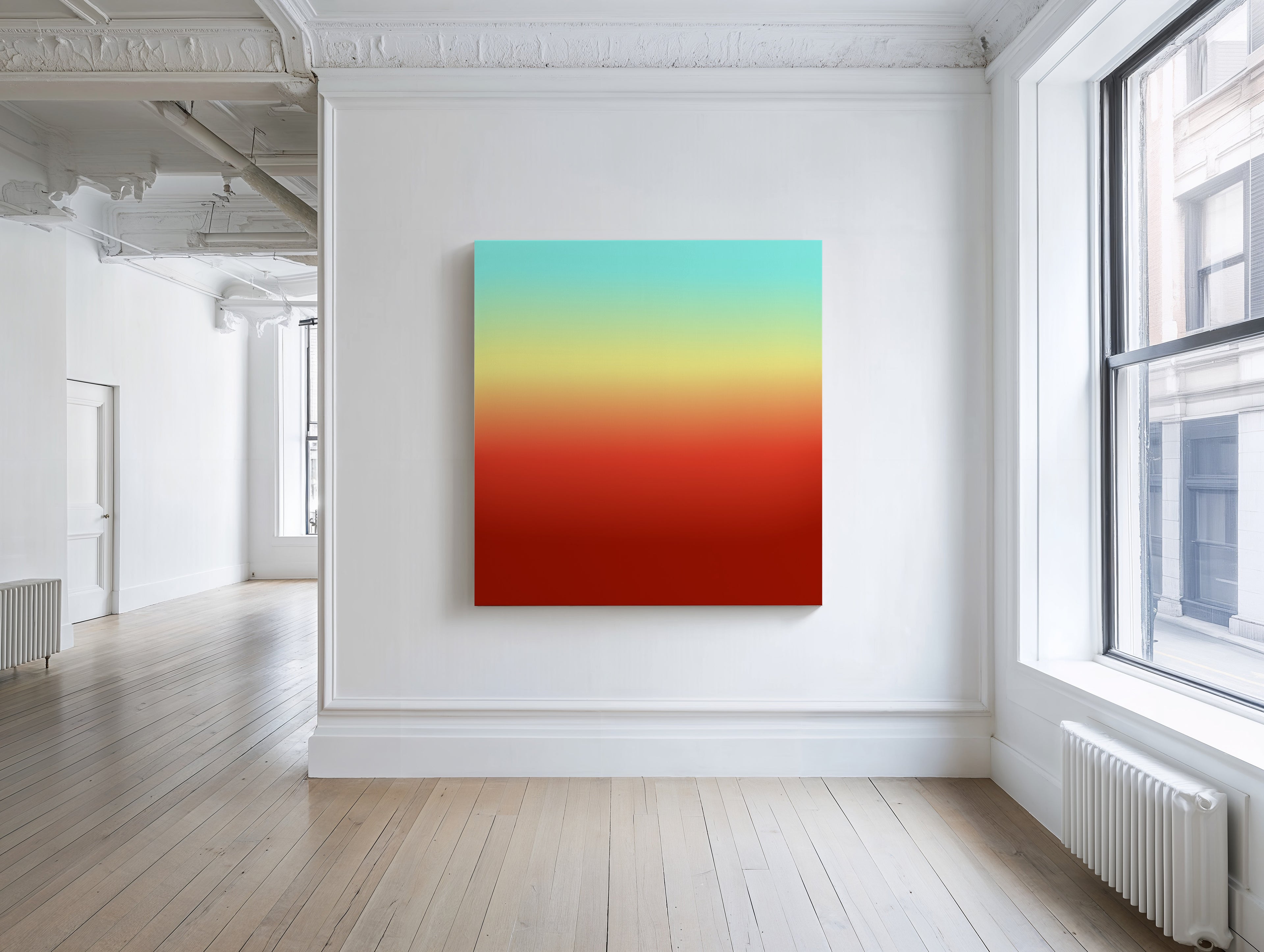 Sunset Gradient Abstract Wall Art