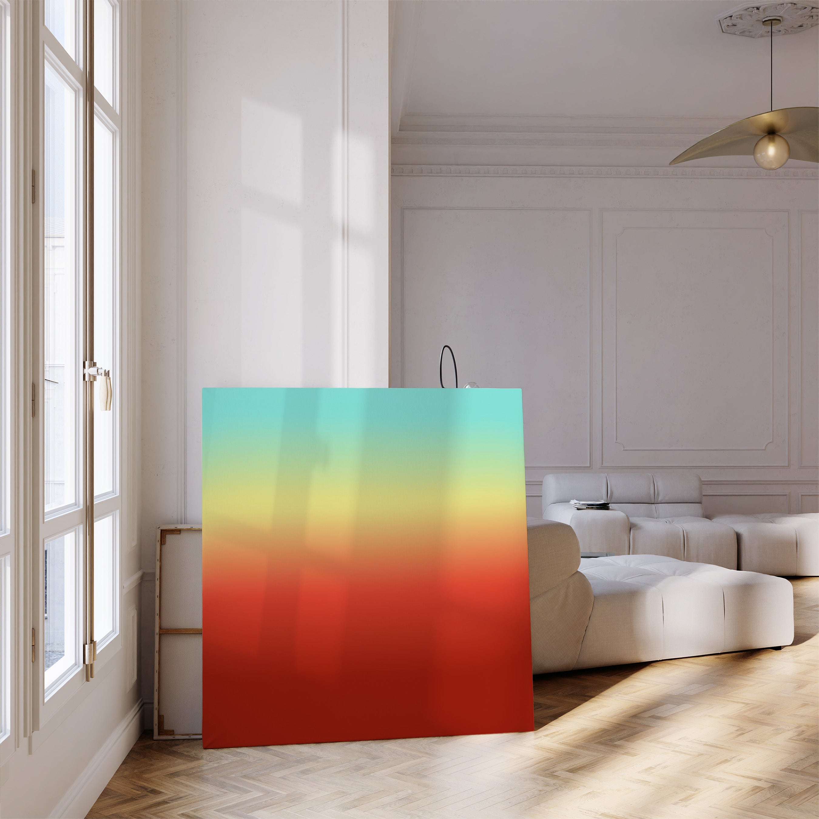 Sunset Gradient Abstract Wall Art