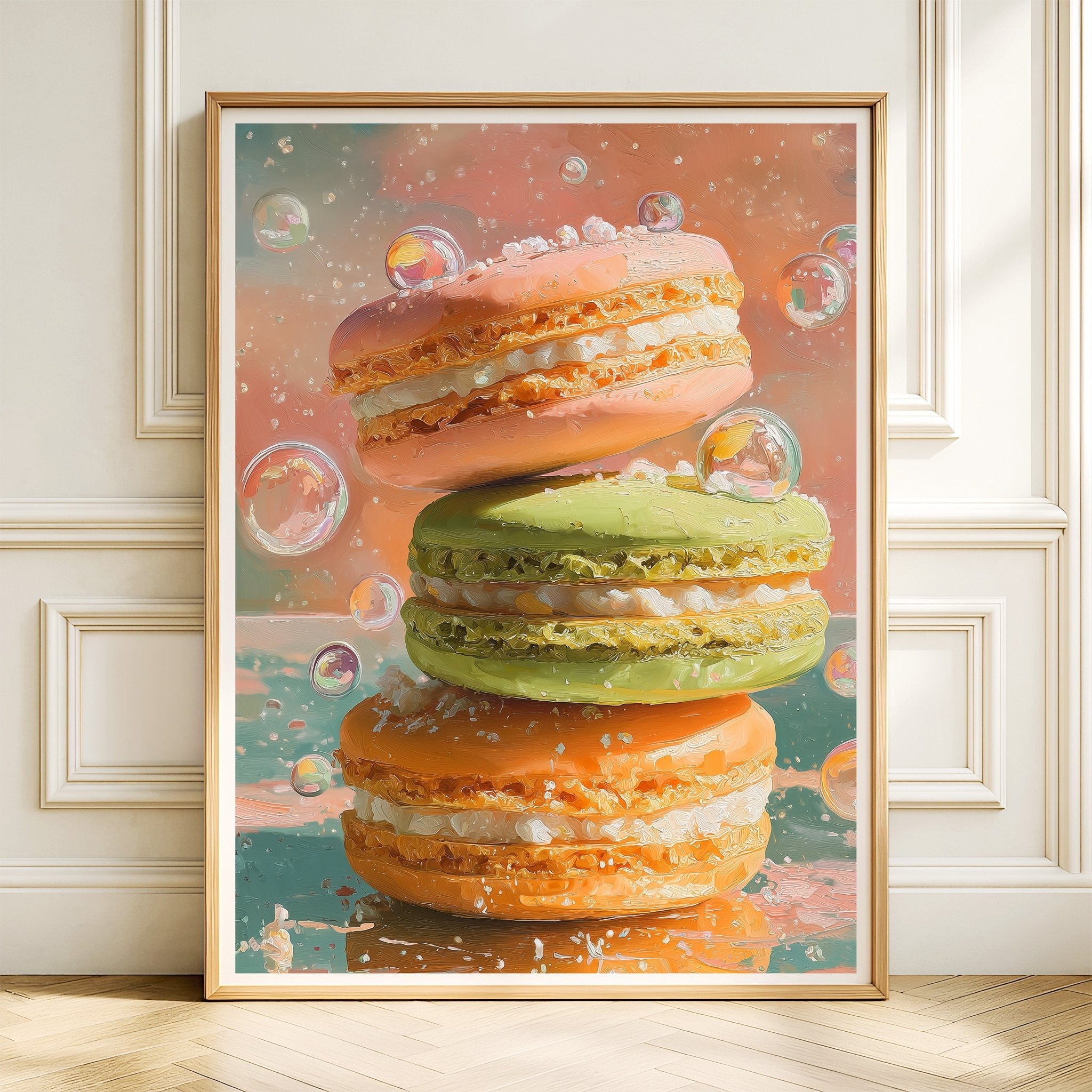 Sweet Macaron Dream – Art Print canvas wall art – And A Little More