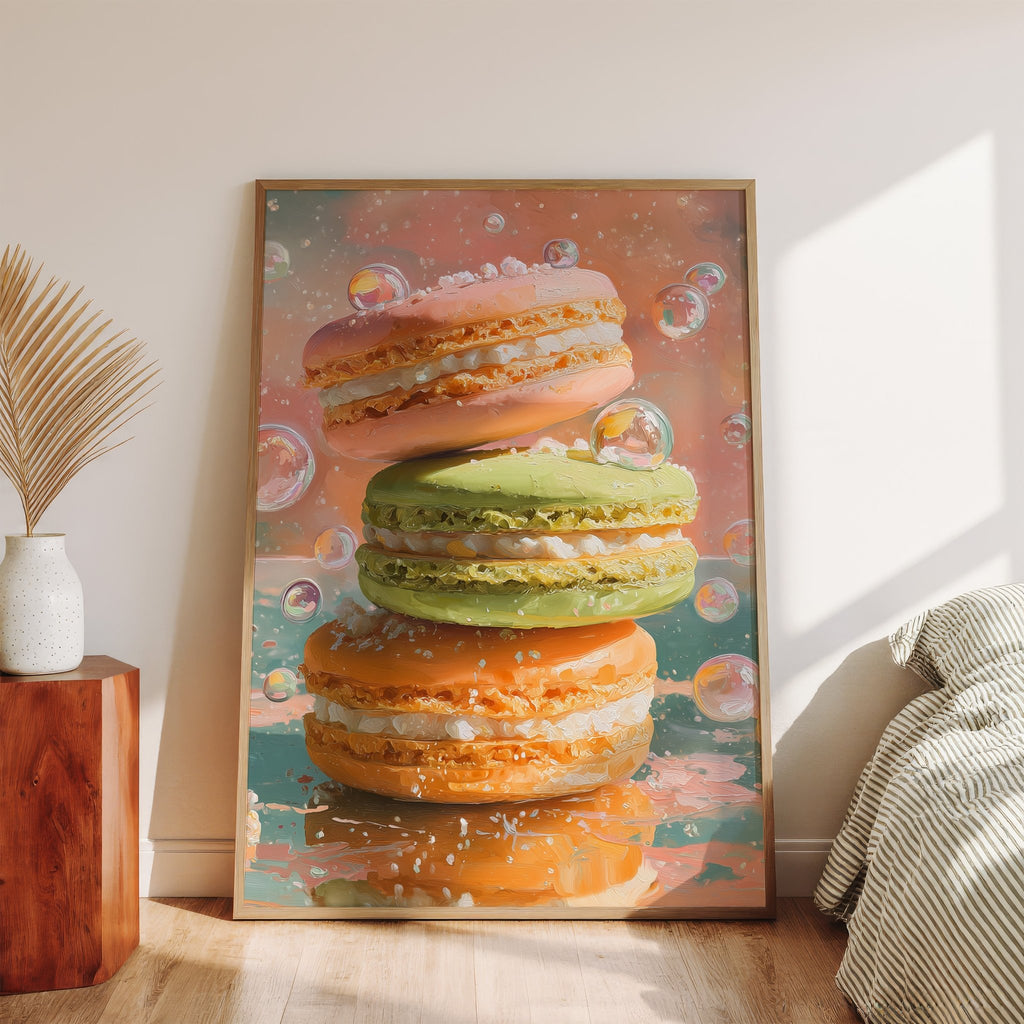 Sweet Macaron Dream – Art Print canvas wall art – And A Little More