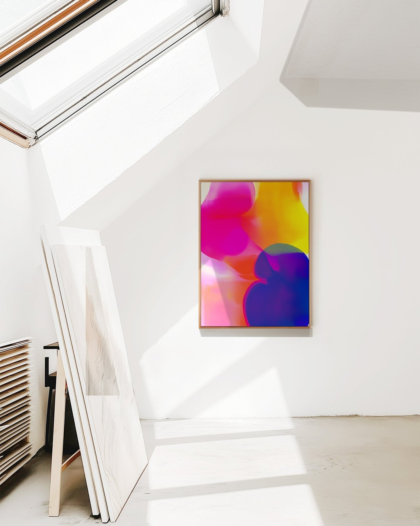 Vivid Haze Abstract - Framed Canvas canvas wall art – And A Little More
