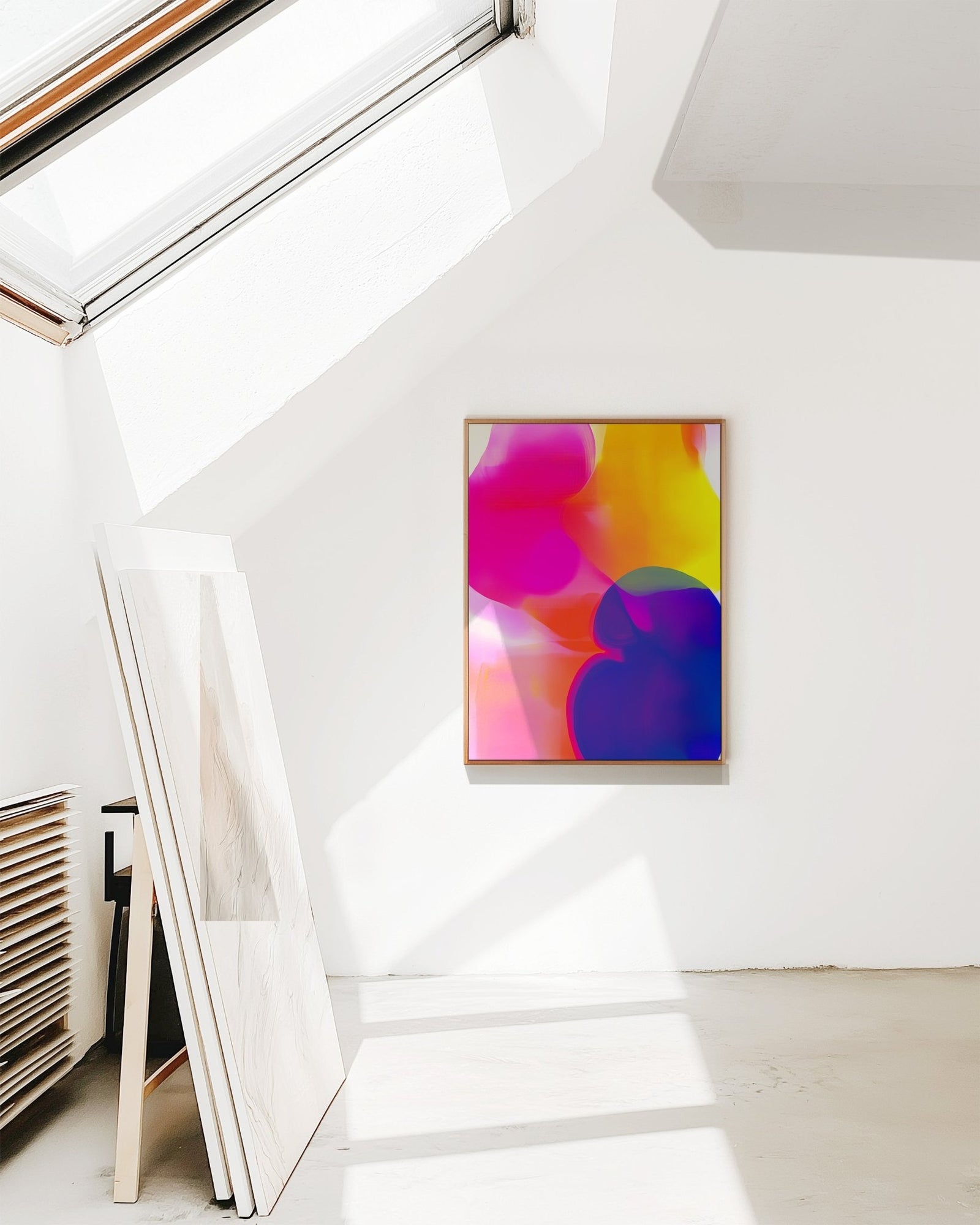 Vivid Haze Abstract - Framed Canvas canvas wall art – And A Little More