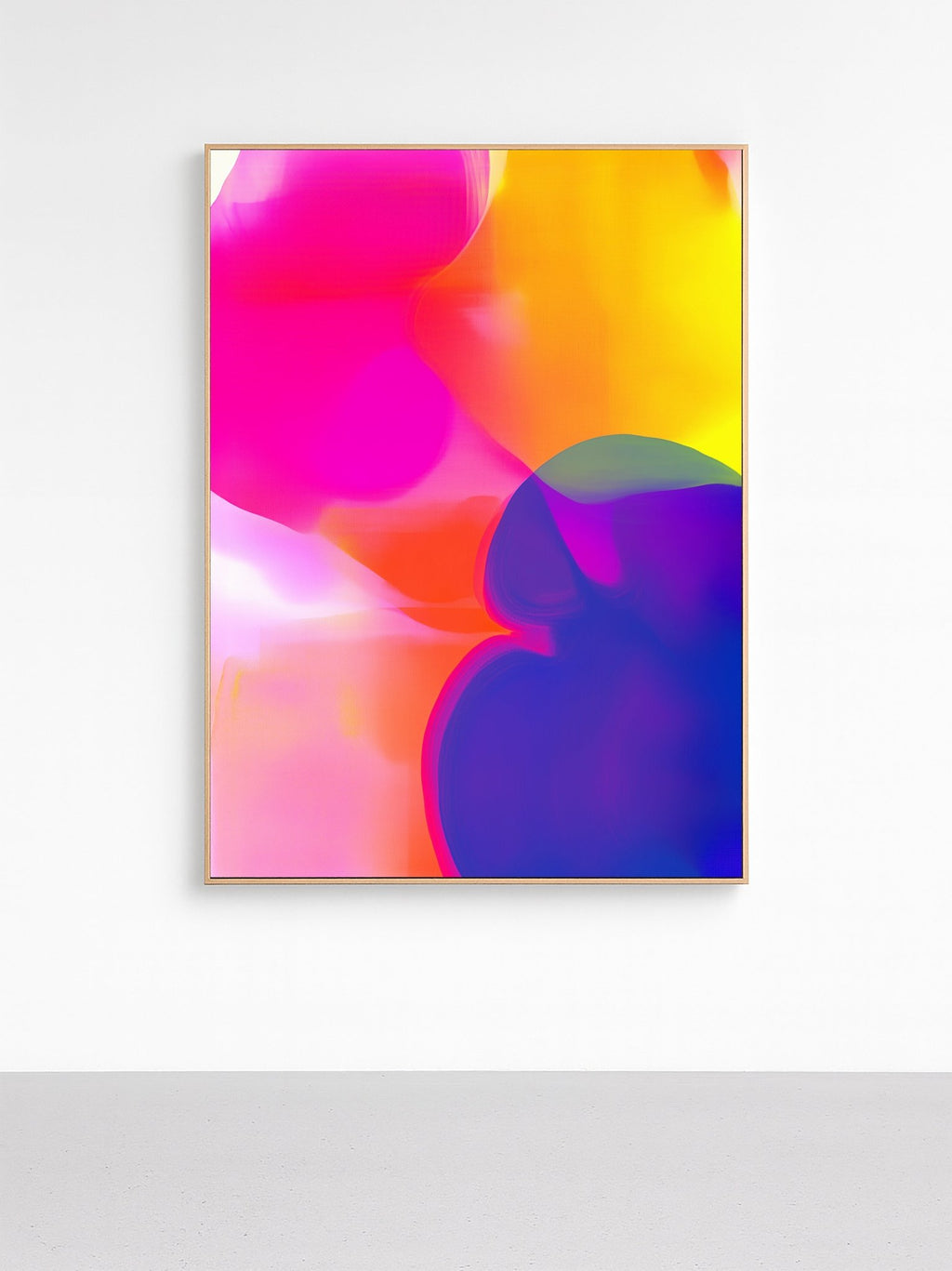 Vivid Haze Abstract - Framed Canvas canvas wall art – And A Little More