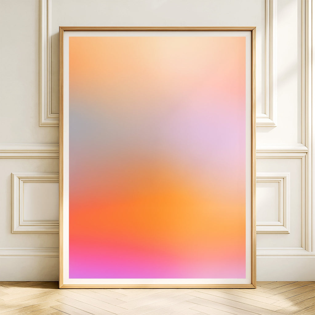Warm Sunset Gradient Art canvas wall art – And A Little More